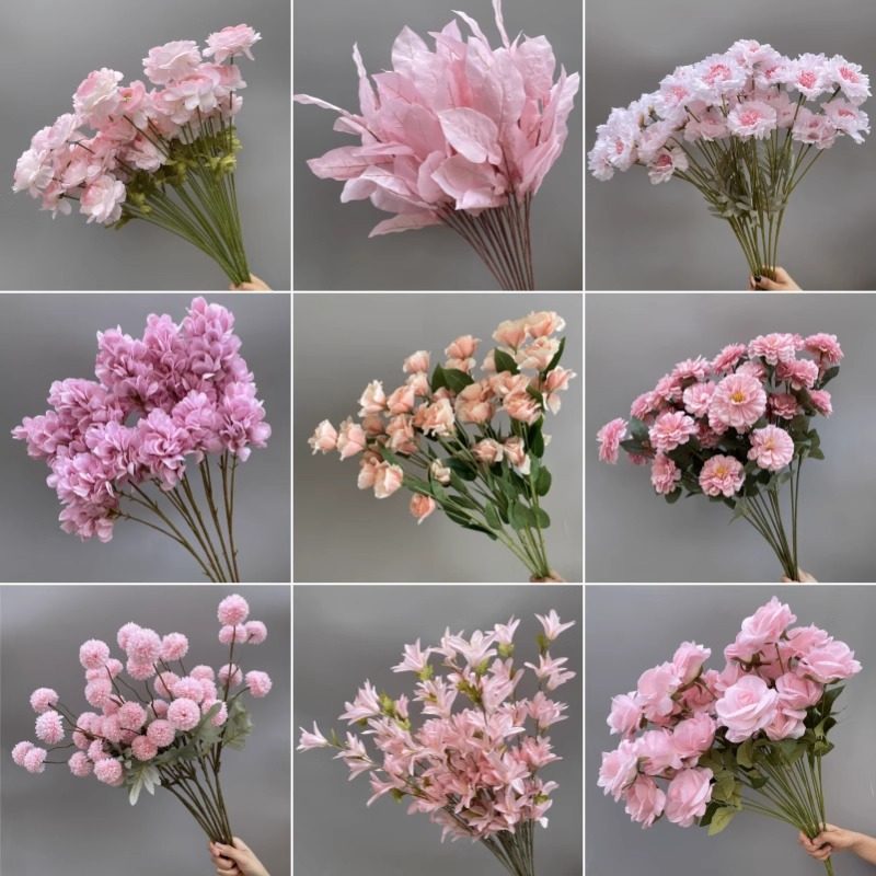 粉色仿真花绣球仿真绿植仿生花材玫瑰花假花婚订婚婚礼布置装饰,淘宝优惠券,粉丝福利购,淘宝优惠卷