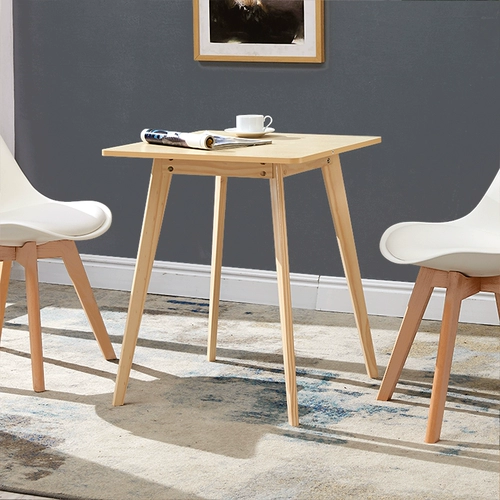 Небольшой круглый стол простые повседневные мини -сплошные древесины сеть красная северная европейская спальня Балкон балкон на несколько дней, чтобы договориться о небольшом столе