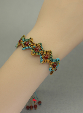 手工编织手环蝴蝶diy材料包