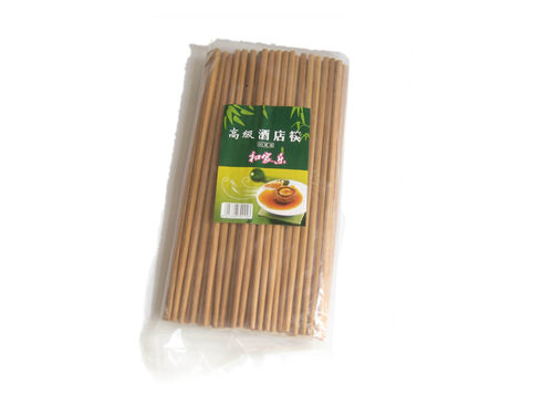 50双装24cm家用筷餐厅饭店食堂消毒筷无漆餐具竹筷子酒店专用筷子 - 图3