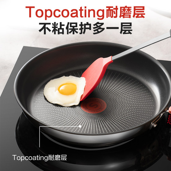 Fire red dot pan Supor poly oil base