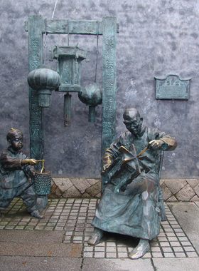 渤言雕塑玻璃钢观赏简约景观小品