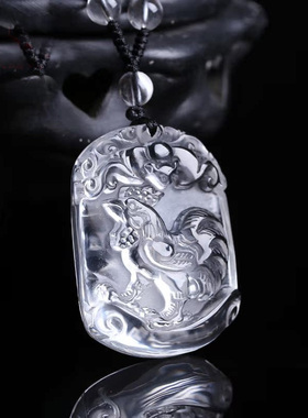 异域晶城手工编织链白水晶原创