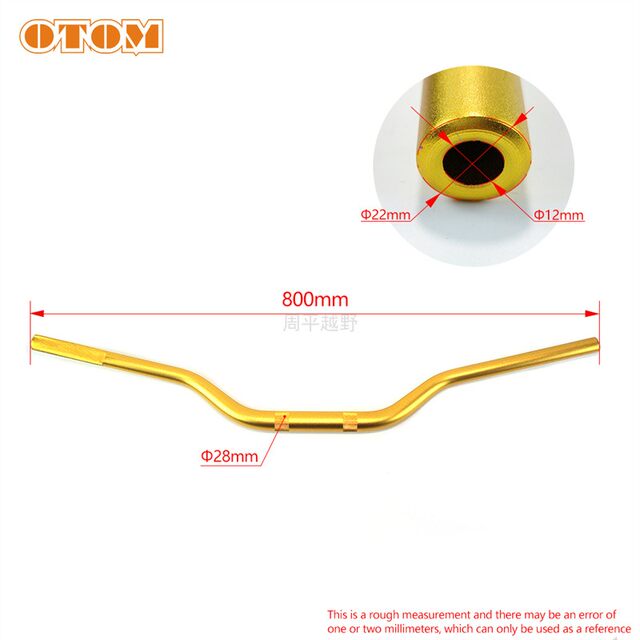 Off-road motorcycle modification accessories variable diameter 22 handlebars