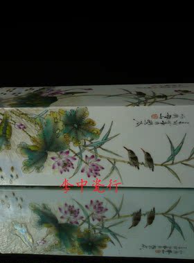 摆件手绘粉彩景德镇瓷器