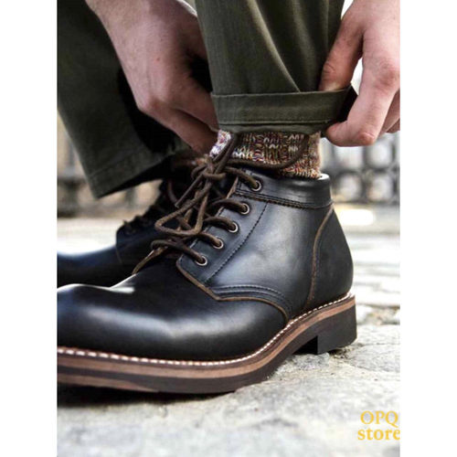 【马皮款】ROLLING DUB TRIO 德永胜也 A01 工装靴 日产手工靴 - 图2