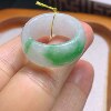 No. 16-17 Myanmar natural A-grade jade T1157 inner diameter 18.3-9.8-3.6mm green tire ring