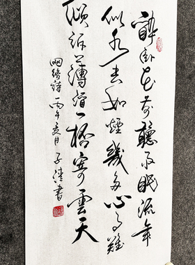 时光感慨诗意人生手写书法