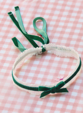 防过敏系带蝴蝶结项圈女超仙女