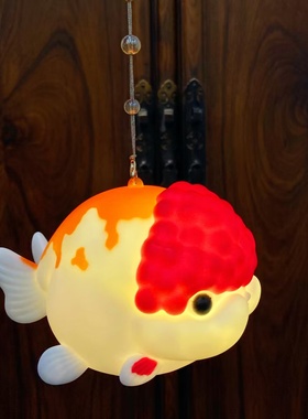 灵隐文创福才有鱼如鱼得水好云发光锦鲤中秋手提灯笼文创挂件2677