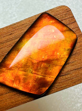 天然加拿大斑彩石裸石 树脂面覆膜