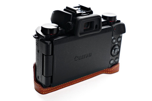 台湾TP 真皮Canon佳能G5X皮套PowerShot G5 X相机包 保护套 底座 - 图3