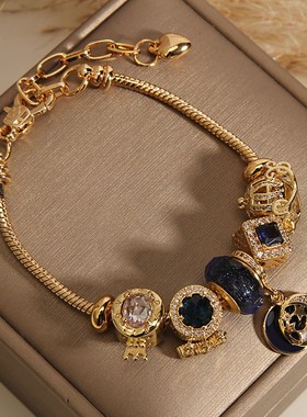 14k金转运珠手链闪耀星河海洋