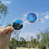 Модные детские солнцезащитные очки подходит для мужчин и женщин на солнечной энергии, защита от ультрафиолета, семейный стиль