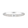 Niche special flash sand craft diamond 18k gold ring