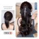 Women's wig ponytail tassel bow