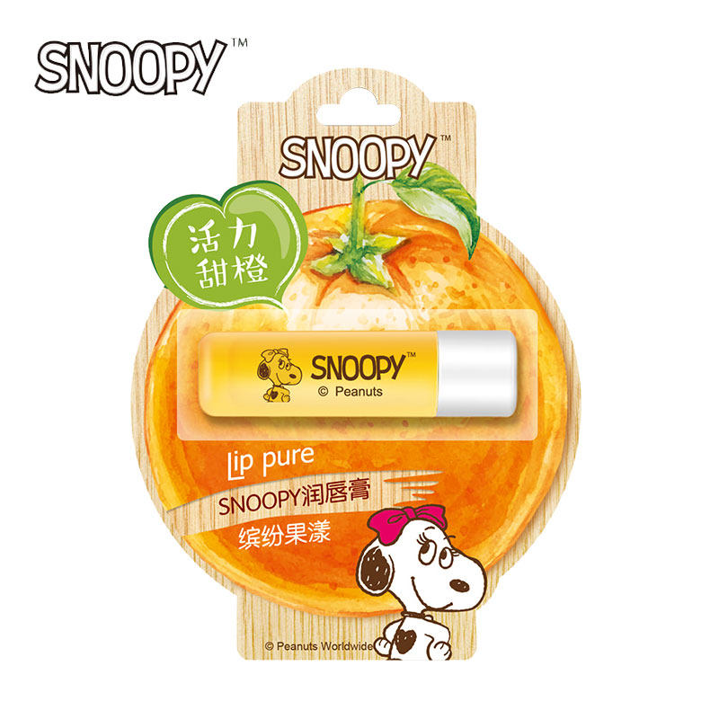 三支包邮snoopy史努比果漾甜橙唇膏青少年专用护唇膏少男少女学生,淘宝优惠券,粉丝福利购,淘宝优惠卷