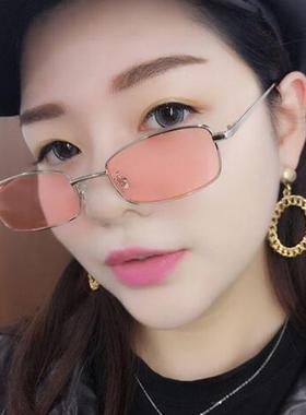 原宿长方形ins热狗墨镜太阳眼镜