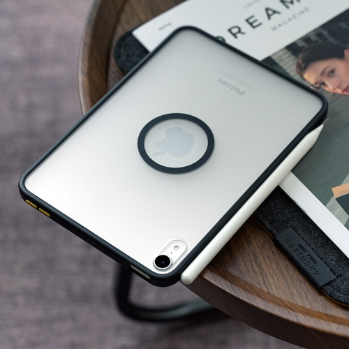 米斯登适用苹果iPad mini7撞色磨砂保护套mini平板magsafe磁吸保护套8.3寸软胶防摔简约透明无盖后壳笔槽新款 - 图2