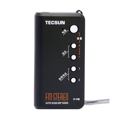 Карманный маленький FM-радио Tecsun F-110 для пожилых людей, портативный мини-плеер с DSP-плеером