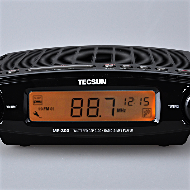 Tecsun德生MP-300调频FM立体声台式插电收音机USB钟控老款半导体 - 图2