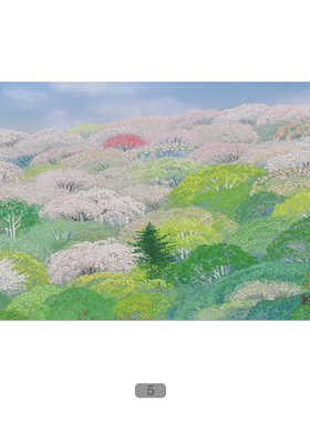 日系清新唯美治愈风景野地美树子作品油画布打印客厅餐厅自粘画心