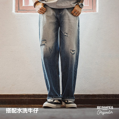 马登ro板鞋春夏季男款工装黑色百搭厚底增高cleanfit美式休闲鞋子-图3