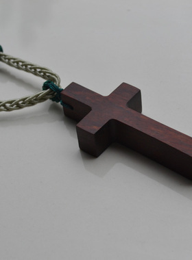 全新印度小叶紫檀十字架吊坠