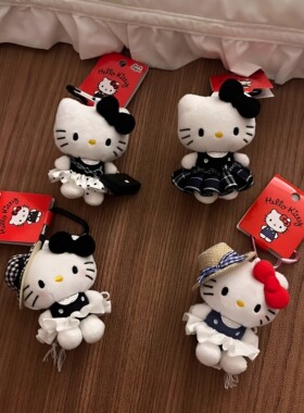 日本官方正品正版旗舰少女心可爱hellokitty猫包包挂饰公仔礼物