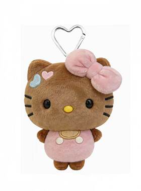 日本官方正品正版旗舰迷你豆豆眼黑皮kitty公仔玩偶包挂件钥匙扣