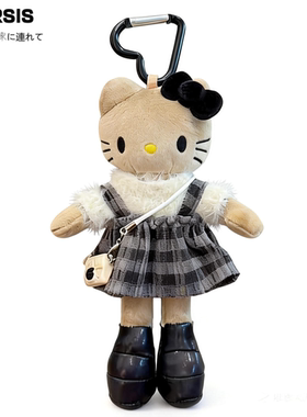 日本官方正品正版旗舰美拉德蕾丝裙长腿kitty挂件公仔玩偶kt猫挂