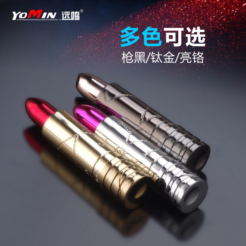 刘艳平YM102个性口红打火机创意趣玩充气明火火机跨境lighter - 图0