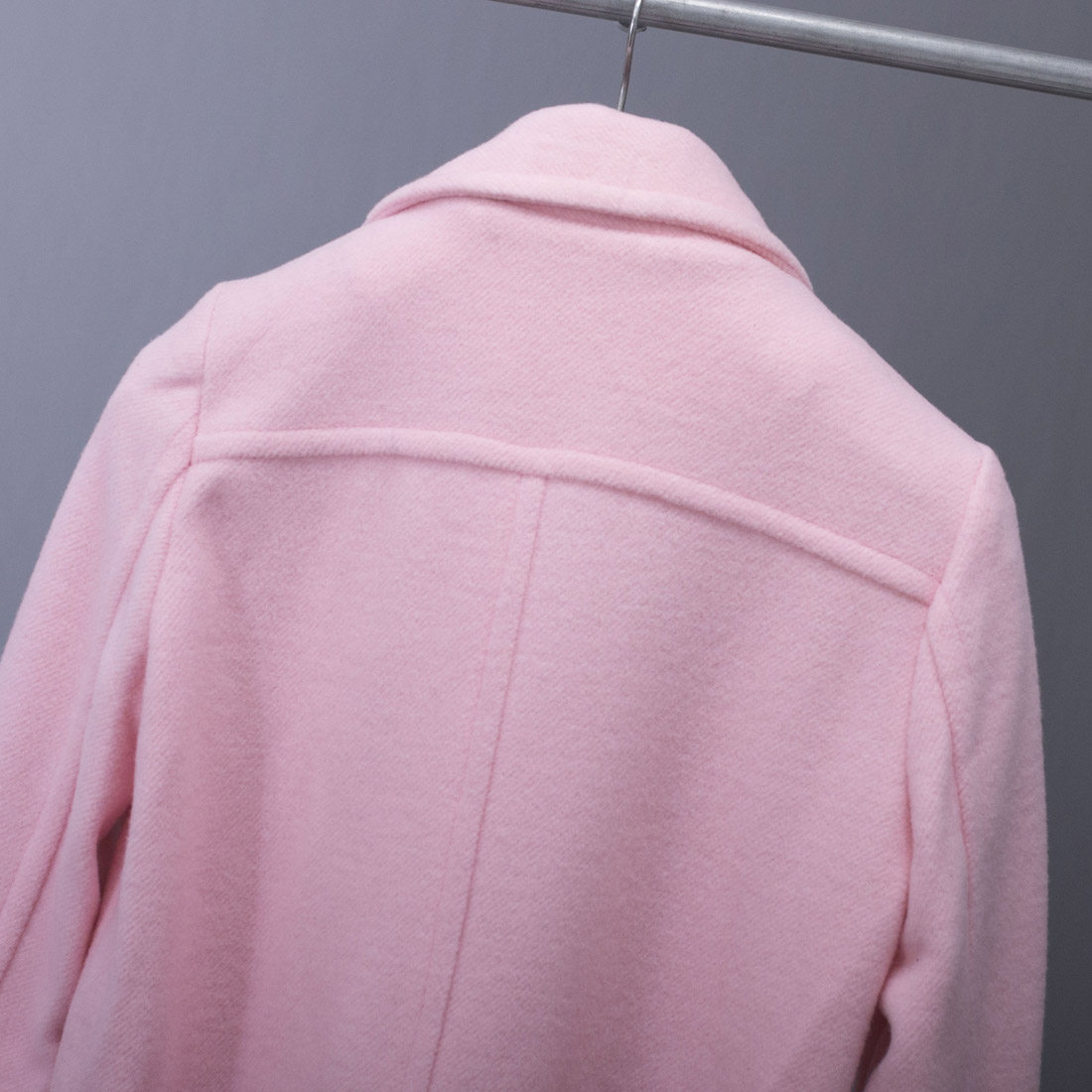 断码清货~大厂尾货女士时尚休闲羊毛呢子大衣春秋季厚款粉色外套,淘宝优惠券,粉丝福利购,淘宝优惠卷