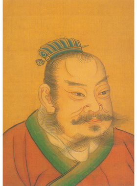 项羽画像海报文艺怀旧复古牛皮纸装饰画挂画壁画画芯 画框 相框