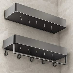 优勤卫生间置物架浴室厕所免打孔壁挂墙收纳架子洗漱台洗手卫浴架