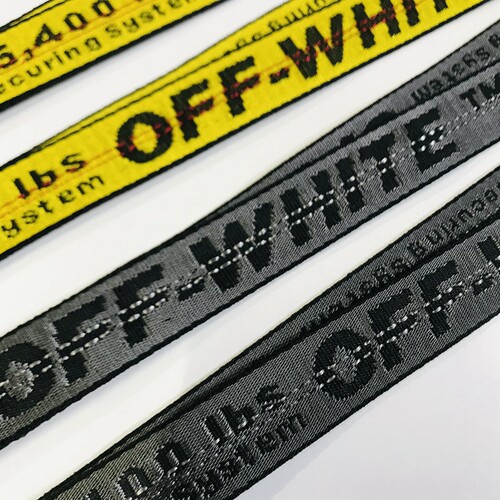 新款真尼龙钥匙扣Off-White工装钥匙环钥匙扣工牌扣挂绳挂脖手机 - 图1