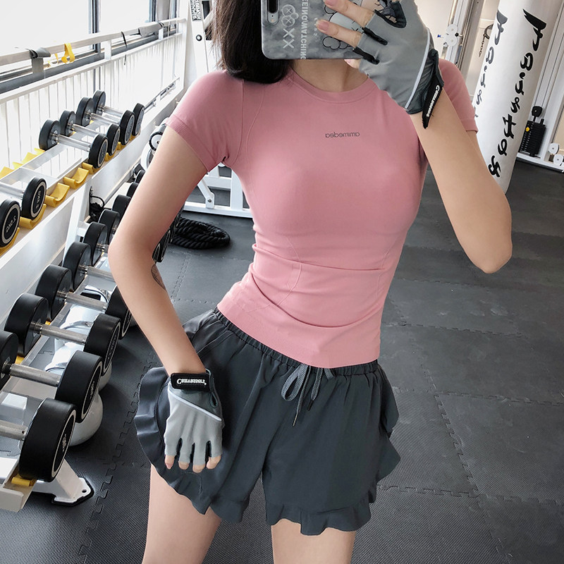 annerun运动上衣女短袖健身服夏季薄款跑步速干T恤性感紧身瑜伽服,淘宝优惠券,粉丝福利购,淘宝优惠卷