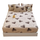 Хлопковая простыня, хлопковый комплект, защитный матрас, покрывало, 3 предмета