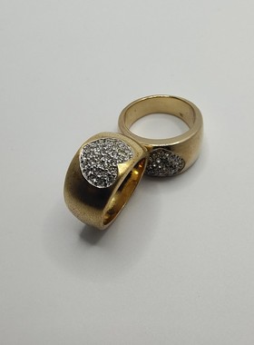 欧美时尚饰品镀金镀银金色戒指精美戒指外贸尾货清仓拍一发2