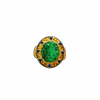 Natural grade A jadeite hollow carved living ring