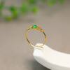 Myanmar natural A-grade jadeite small egg ring