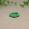 Ice waxy sun green Burmese natural grade A jadeite ring