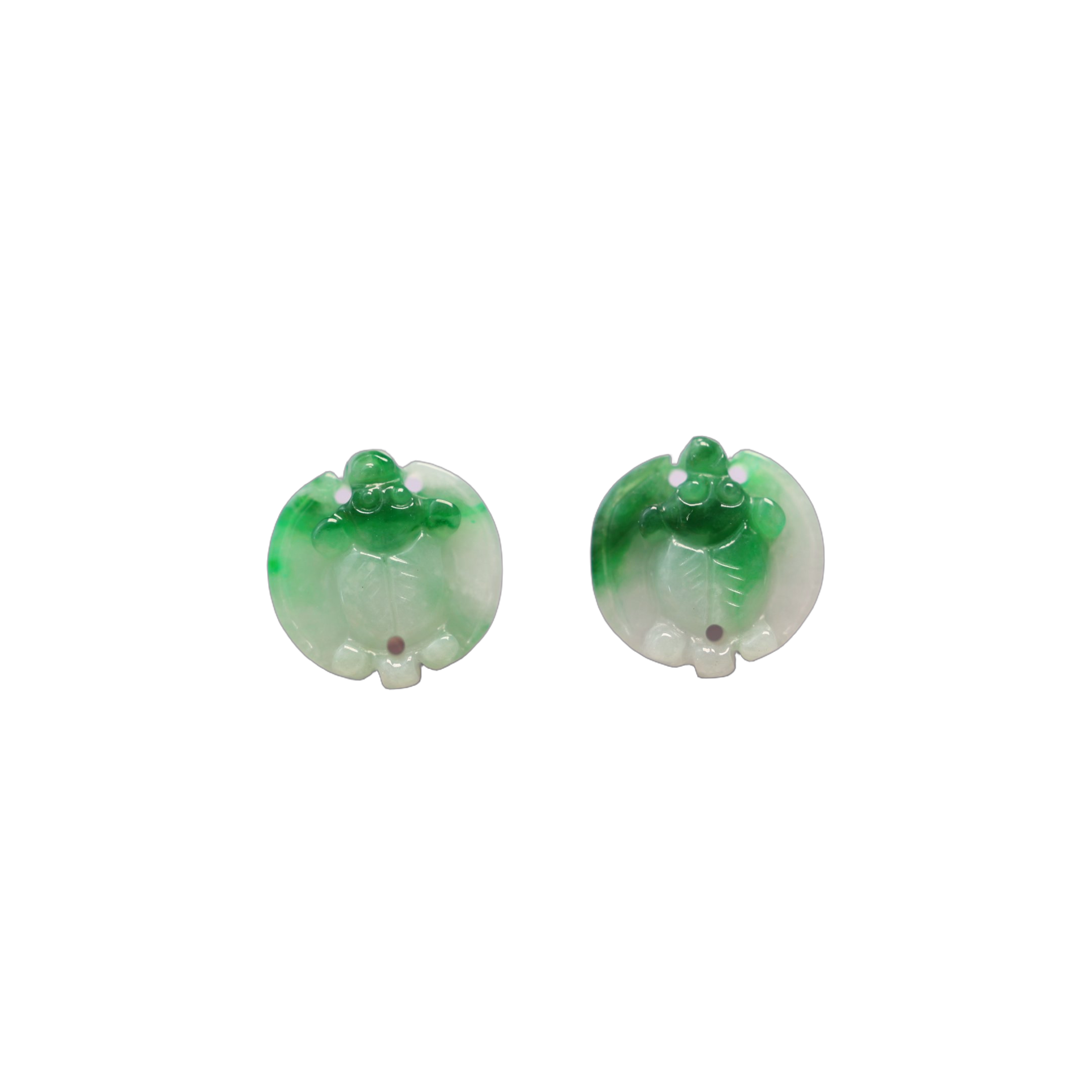 Myanmar natural grade A jade bat ring face
