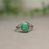 Natural Grade A Jade Oval Egg Ring