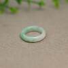 #L659 Green Burmese Natural Grade A Jade Ring No. 11 Ring for Women