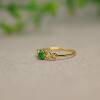 Myanmar natural A-grade jadeite small egg ring