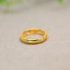 Spicy Green Burmese Natural Grade A Jade Gourd Ring