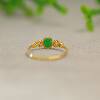 Myanmar natural grade A jadeite cabochon ring