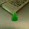 Natural Grade A Jadeite Hollow Carved Gourd Ring Face