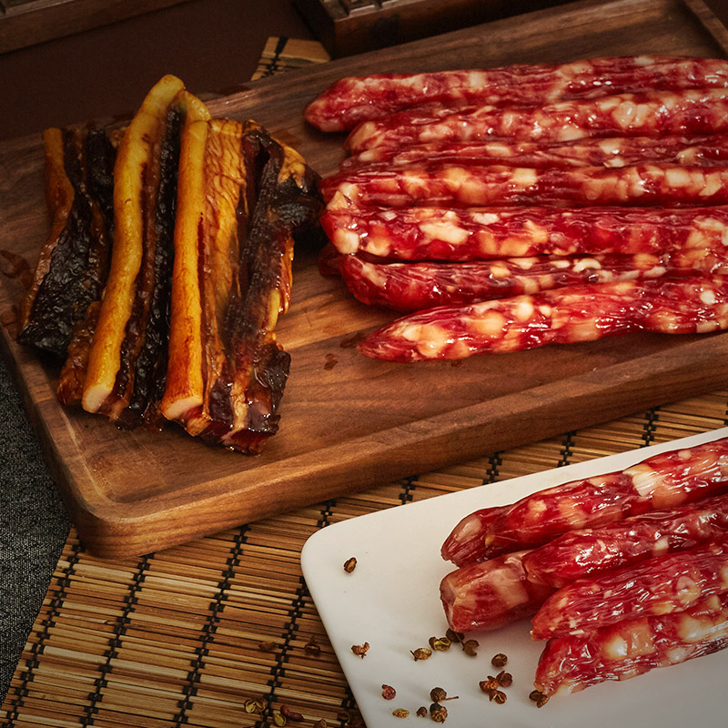 皇上皇如意吉祥礼盒腊肠腊肉500g广东特产团购过节送礼囤货广式